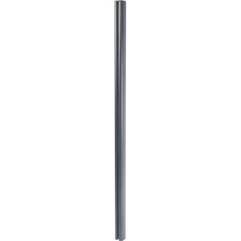 [NEUWERTIG] Alu-Pfosten Savoie-WPC-Zaun, Pfeiler Pfahl, Stecksystem 240cm, grau