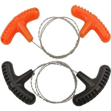 Pcs Scie à Fil en Acier Inoxydable,Tronçonneuse de Poche Tube PVC Câble Outil De Scie Kit pour l'extérieur le Camping (1/5)