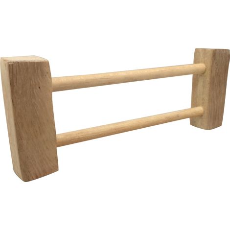 Balustrade en Bois pour Rampe et Garde-corps Lot de 4 Pièces Dimensions 16x6 cm - PANGIVO (1/2)