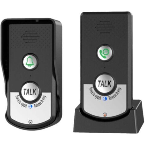 Wireless Intercom System - Senior Care - Doorbell with Reminder Function - Simple Installation - Ideal for Retirement Homes and Homes (1/4)