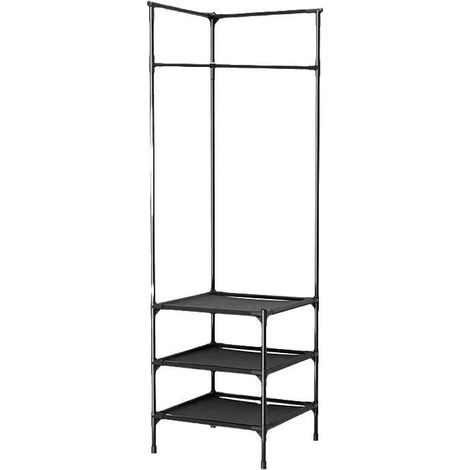 Penderie Portemanteau d'angle simple - 180x45x45cm Penderie (1/5)