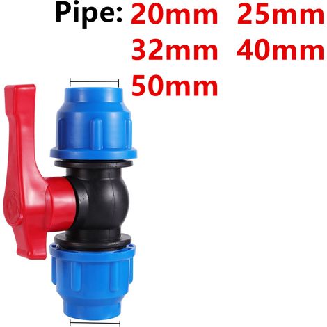 (Poignée en plastique - 40 mm) 1 raccord rapide en PVC/PE pour tuyau d'irrigation agricole (1/5)