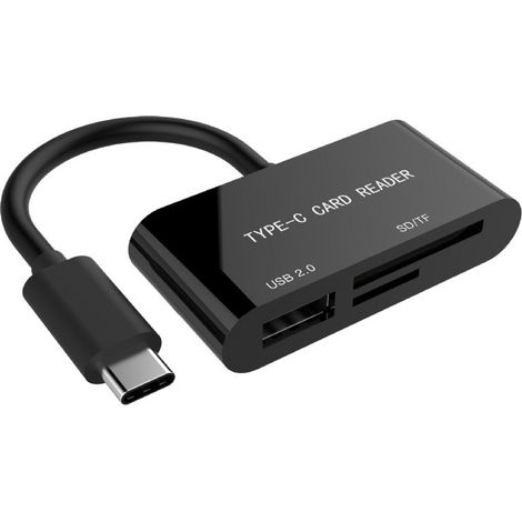 Lector de tarjetas USB-C SDXC/combo/negro