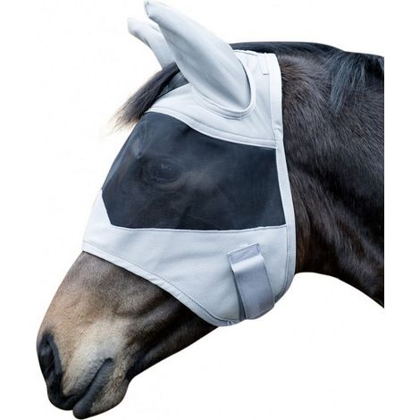 S, gris 9500: Masque anti-mosque pour cheval modèle New Mexiko