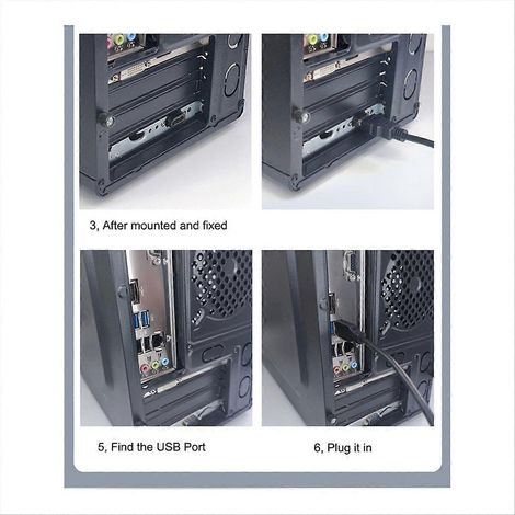 Tischschalter für Computer, Internetcafé, externer USB 3.0 Netzschalter (D) (1/5)