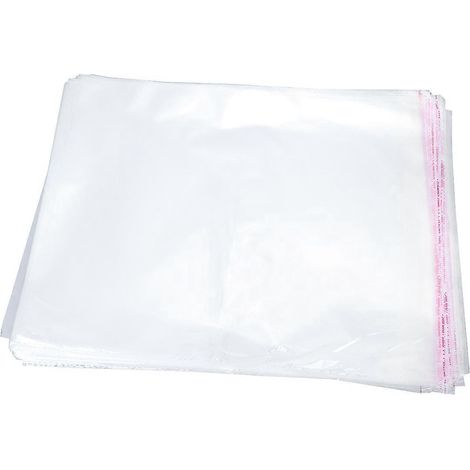 100 sachets d'emballage transparents multi-usages auto-adhésifs, 30 x 40 cm, 5 fils, pour vêtements PX-30X40 cm (1/3)