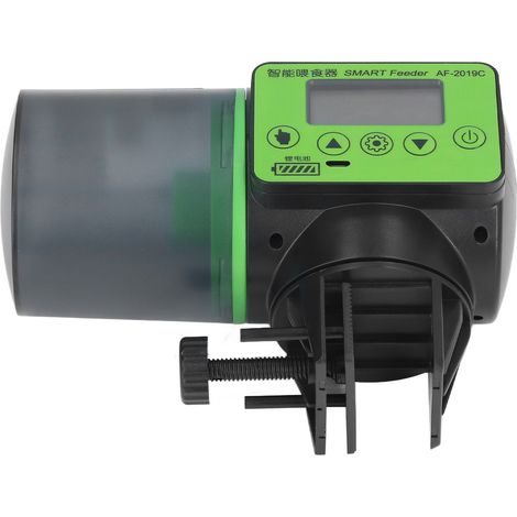 Distributeur automatique de nourriture pour poissons, rechargeable, silencieux et sûr, avec minuterie et capacité de 200 ml. (1/5)
