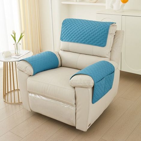 Housse d'accoudoir 3 pièces pour canapé, housse d'accoudoir pour méridienne, housse d'appui-tête, housse antidérapante pour fauteuil, housse de meuble pour canapé (méridienne 1 place) (1/5)