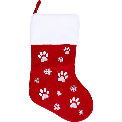 Sac cadeau de Noël sapin suspendu décoration maison fête ornement rouge (1/5)