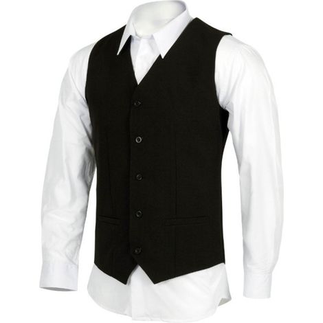 Chaleco de servicios de corte clásico WORKTEAM B9032 XXL Negro