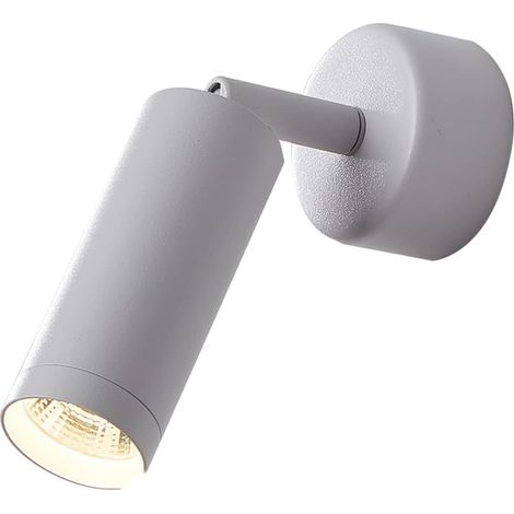 Spot Mural en Aluminium à LED 5W avec Abat-Jour en Acrylique, luminaire en COB Blanc,  Murale à Angle réglable, s minimalistes Modernes pour tête de lit de Chambre (1/5)