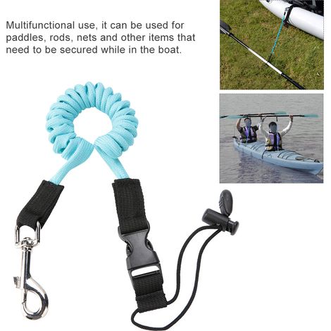 Sangle de sécurité antidérapante pour pagaie de kayak, canoë et paddle - Résistante à l'eau (1/5)