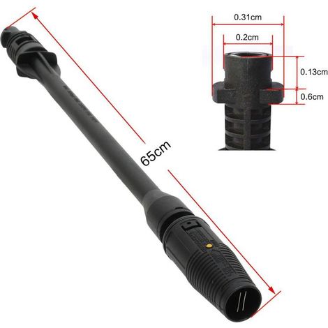 Pistolet à peinture série K haute/basse pression – buse réglable en éventail, tige d'extension, pulvérisation rotative, pour professionnels (1/5)