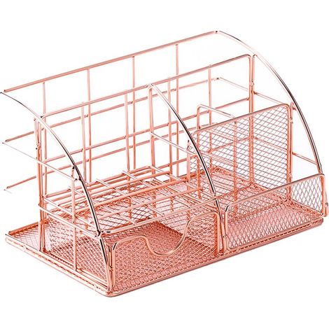 Schreibtisch-Organizer aus Metall mit Briefablage, Stifthalter, Dokumentenablage und Schublade, ideal für Büro oder Zuhause (1/5)