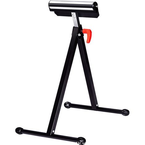 Support à rouleaux pliant réglable en hauteur, Support robuste en forme de A pour le travail du bois et des métaux, capacité de charge de 132lb (1/5)