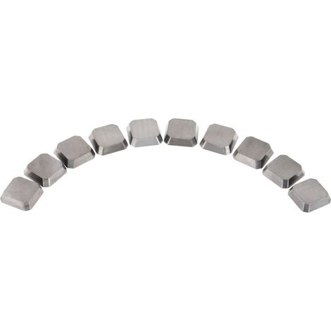 Plaquettes droites pour tête de fraisage KE150 - 10 pièces Metallkraft 3992160
