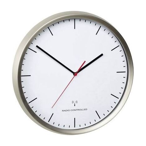 Orologio da parete radiocomandato TFA Dostmann in acciaio inossidabile 30,5 cm (1/5)
