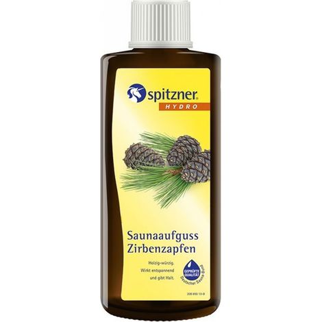 Spitzner Saunaaufguss Zirbenzapfen 190 ml Hydro Sauna Aufguss Konzentrat