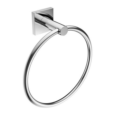 PORTA ASCIUGAMANI AD ANELLO MOD. HOTEL MAISON Cromo cm 19 x h.21 x 7,4 METAF (1/2)