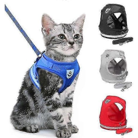 Harnais pour chat, harnais anti-fugue pour chat (SRed)