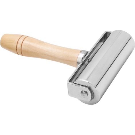 Kantenroller für Leder, Werkzeug für die Lederbearbeitung mit Holzgriff, Durchmesser 100 mm / 3,94 Zoll