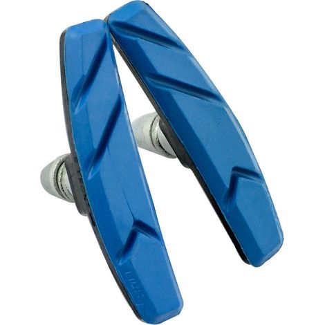 Kit de plaquettes de frein pour vélo, 3 paires de plaquettes V-brake pour vélo de route et VTT, avec écrous hexagonaux et rondelles, silencieuses et antidérapantes, 70 mm, adaptées aux roues avant et (1/5)