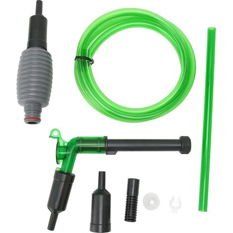 Aspirateur pour Aquarium E-300 Changement d'eau Forte Suction Siphon Sécurité Gravier Nettoyage