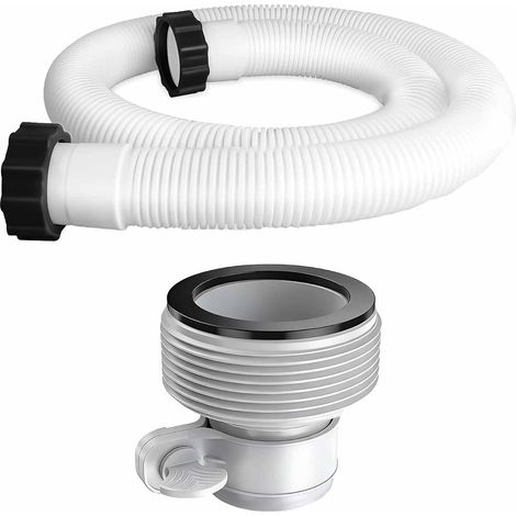 2 Pièces Tuyau de pompe de filtre à sable con tuyau de 11535 1.5 in et interface de pompe à filtre Adaptateur de Conversion de Tuyau B pour les pompes filtrantes de piscine (1/5)