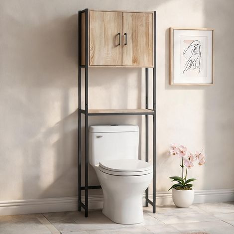 Meuble de salle de bain en panneau de particules 64 x 19 x 178 cm (1/5)