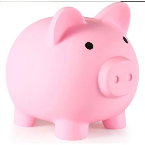 Fallsicheres Sparschwein für Kinder, mittlere Größe, Unisex
