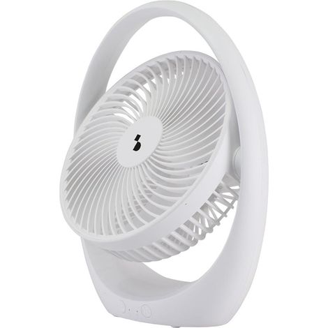 Ventilador de mesa recargable BEPER P206VEN425 con luz LED, ventilador portátil de 3 velocidades y luz nocturna de 2 intensidade (1/5)