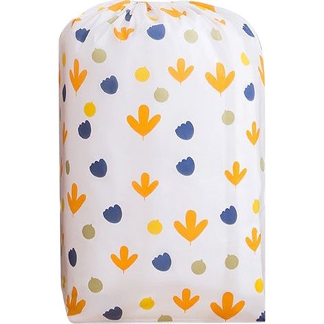 Sac de Rangement Couette PEVA 90x45cm Cylindrique avec Cordon Anti-poussière et Humidité pour Literaison et Voyage (1/5)