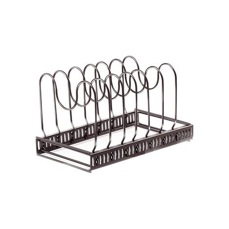 Organisateur et égouttoir extensible pour vaisselle/casseroles à 6 compartiments, en métal. (1/3)