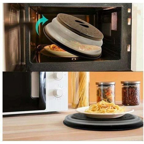 Coperchio per microonde - Senza BPA - Coperchio per microonde 3 in 1 - Coperchio retrattile per microonde con funzione anti-vapore e filtro - Accessorio per il lavaggio (1/3)