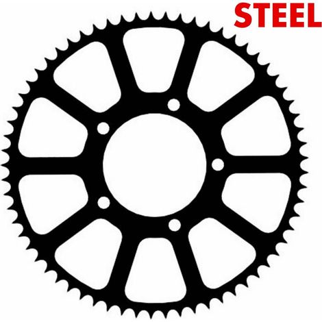 Couronne Stunt Steel 65 dents - 525 pour Honda CBR 600F F2 F3 F4 (1997-2000) CB CBF 600 650 (1998-2018) 900RR (1/5)