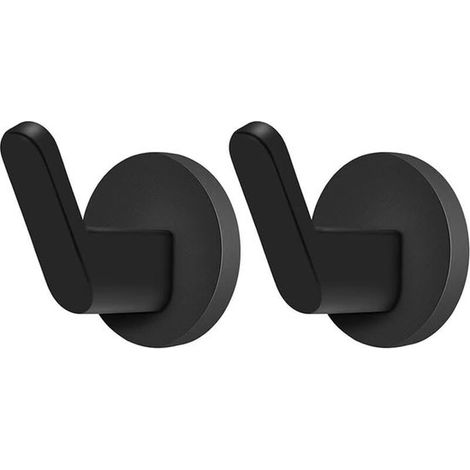 2 ganci magnetici neri opachi - Montaggio magnetico a parete in acciaio inossidabile per cucina e officina (1/4)