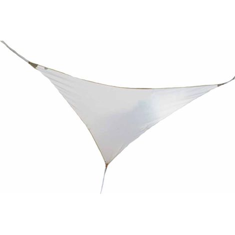 Voile d'ombrage triangulaire SERENITY 3,60 x 3,60 x 3,60 m - Blanc - Jardiline (1/3)