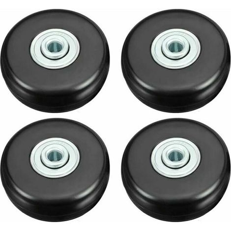 50mm Suitcase Wheels – Heavy Duty up to 51kg – Silent Rubber – Universal Swivel Wheel – Set of 4 for Luggage and Bags (1/5)