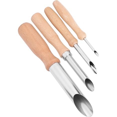 4-teiliges Töpferwerkzeug-Set mit runden Löchern, Schlammschneider, Keramikbohrer und Modellierwerkzeug (1/5)