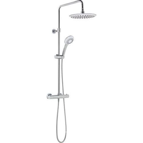 Colonne de douche Muun avec pomme de douche Ø 260 mm et mitigeur thermostatique chromé