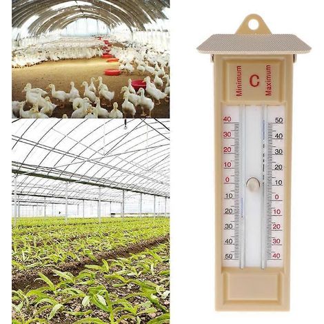 Thermomètre de serre Max-Min à pression, moniteur de température traditionnel de -40 à 50 °C (1/5)