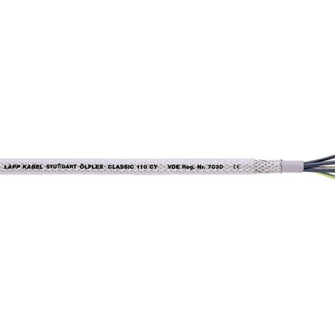 LAPP 1135103 ÖLFLEX CLASSIC 110 CY CÂBLE DE COMMANDE BLINDÉ 3 X 0,75 MM² AVEC CONDUCTEUR DE PROTECTION VERT ET JAUNE I CÂBLE DE