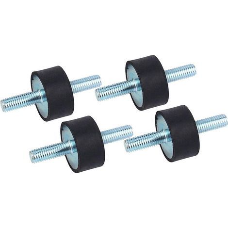 Stück Antivibrations-Gummilager für CCnette-Rahmen, Gummidämpfer mit Doppelschraubenbolzen 30 15 M823 (1/4)