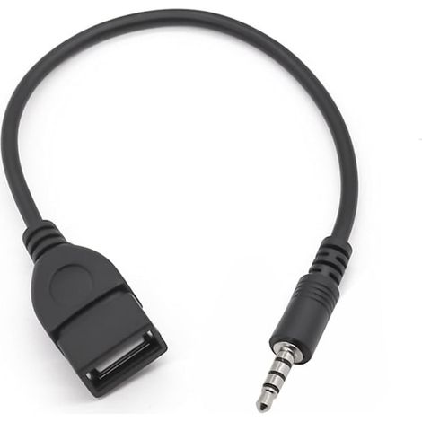 Adaptateur USB vers prise jack 3,5 mm - USB 2.0 vers prise audio stéréo mâle, lot de 2 pour PC et périphériques (1/5)