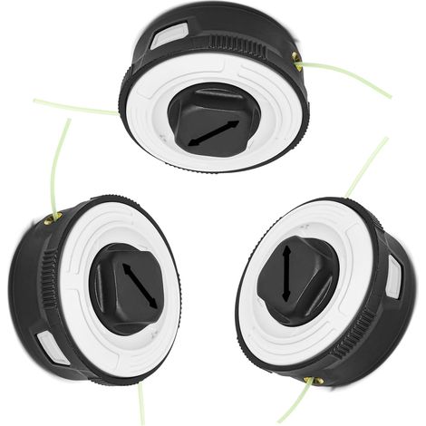 Lot de 3 têtes de débroussailleuse C3-2 – Pour modèles Stihl FSA57 et FSE52 – Remplace la bobine référence 4009 710 2106 (1/5)