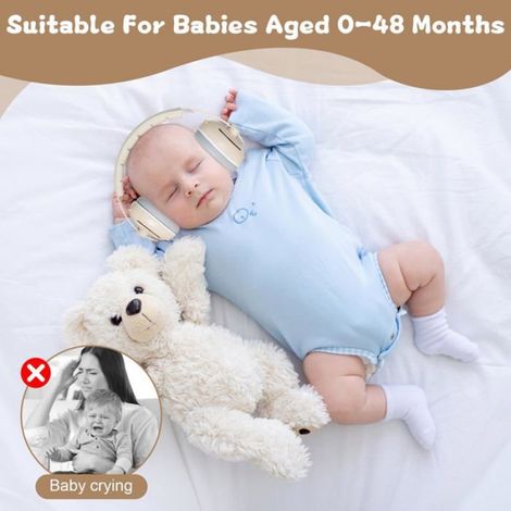 Protège-Oreilles Bébé Anti-Bruit-1,,0-4Ans, 25dB Réglable Avion Fêtes Voyages,,Sécurité Bébé Lumiryn (1/5)