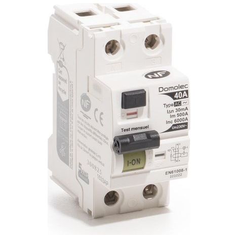 AUTRES Interrupteur différentiel DOMOLEC 40 A type AC (1/2)
