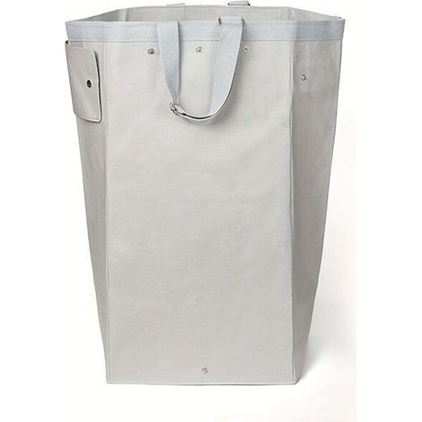 Sacs Rangement Grands Format Vinyle Pliables Poignées - Réutilisables Résistants Lavables - Idéal Cuisine Buanderie Jardin Rangement Linge Blanc