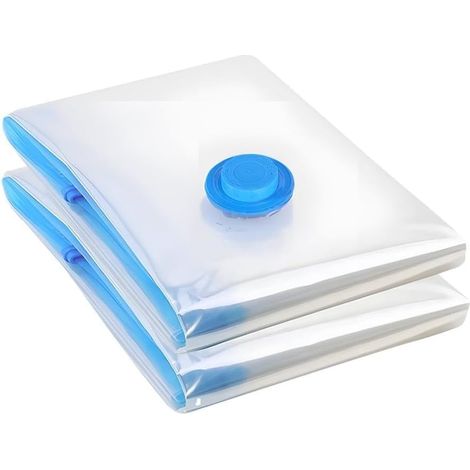 JF HOME BLISS 11pcs Vacuum Storage Bags Space Saver Vacuum Seal Bags for Clothes, Bedding & Pillows, Reusable Airtight Compression Storage Bags (60 x 80cm) (1/5)
