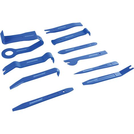 Kit outils plastiques pour demontage des garnitures voitures, portieres